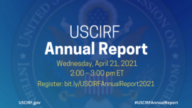 LIVE: 2021 Annual Report for the US Commission on International Religious Freedom—Virtual Launch