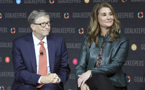 Bill Gates and his wife Melinda Gates