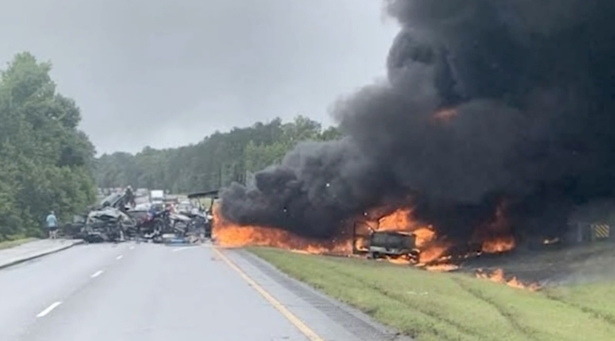 multi-vehicle crash