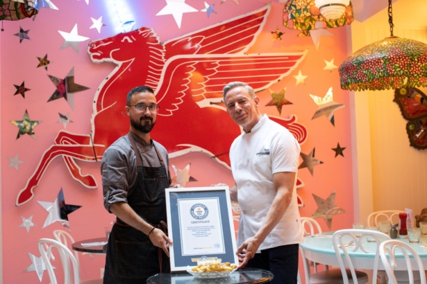 Certificate of the world's most expensive french fries