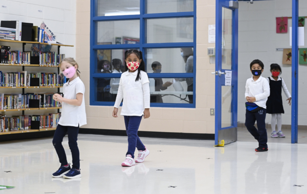 Children arrive