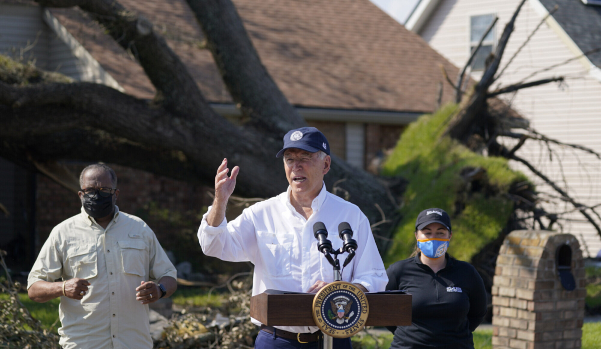 Biden tours Louisiana