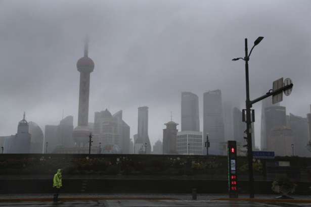 skyline in Shanghai