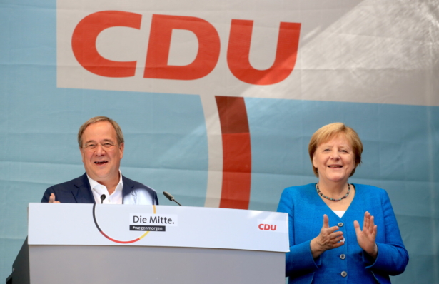 Merkel and Armin Laschet