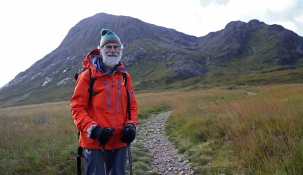 Climber Gardner ascends Buachaille Etive Mor