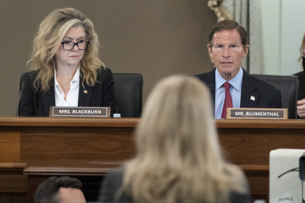 Marsha Blackburn, Richard Blumenthal, Frances Haugen