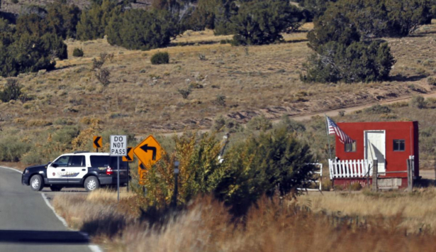 The Santa Fe County Sheriff's Officers respond to the scene