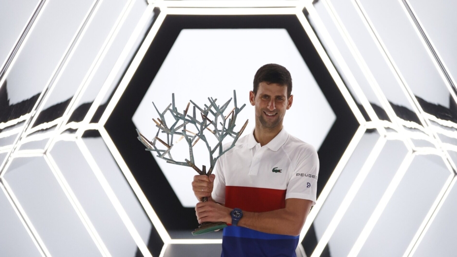 Djokovic Downs Medvedev to Claim Record 6th Paris Masters Title