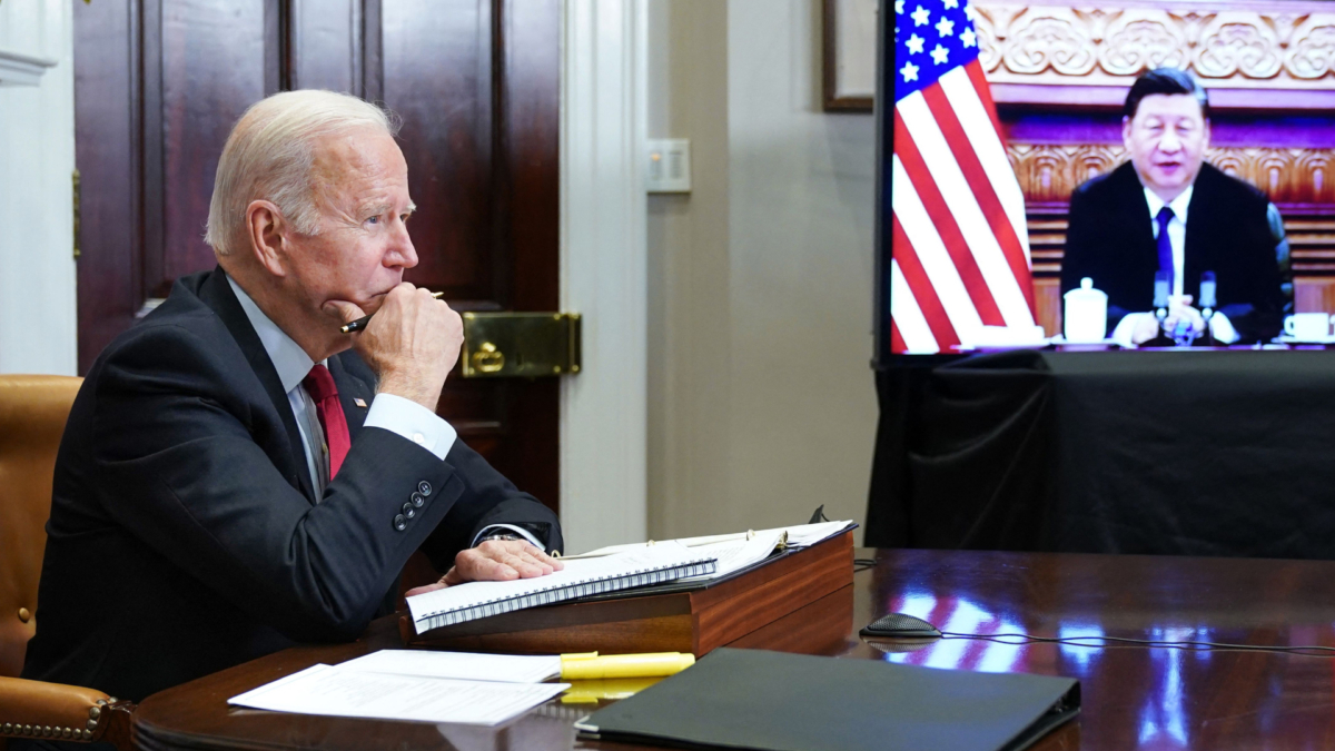 U.S. President Joe Biden meets with China's President Xi Jinping
