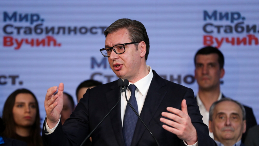 Serbia’s Incumbent President Vucic Set to Win Second Term