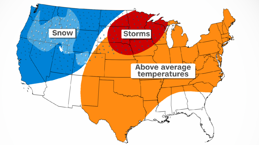 Snow, Severe Storms, and Triple-Digit Heat All in Holiday Weekend Forecast