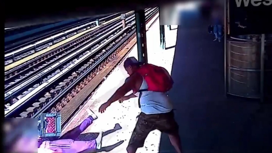 NYPD Search for Suspect Seen on Video Tossing Woman Onto Subway Tracks