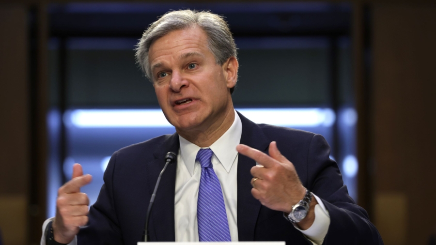 FBI Director Wray Denounces Threats After Raid on Trump’s Home: ‘Deplorable and Dangerous’