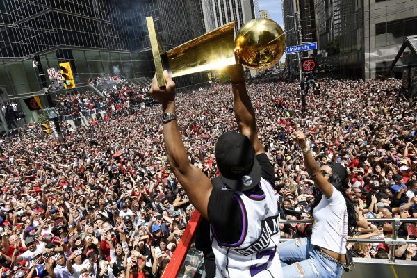 APTOPIX Raptors Parade Basketball