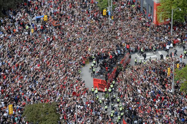Raptors Parade Basketball