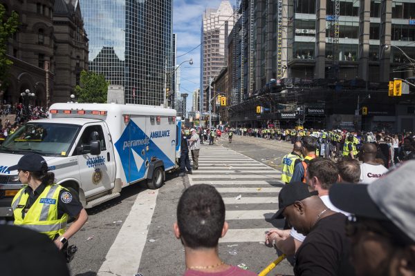 Raptors Parade Basketball shooting