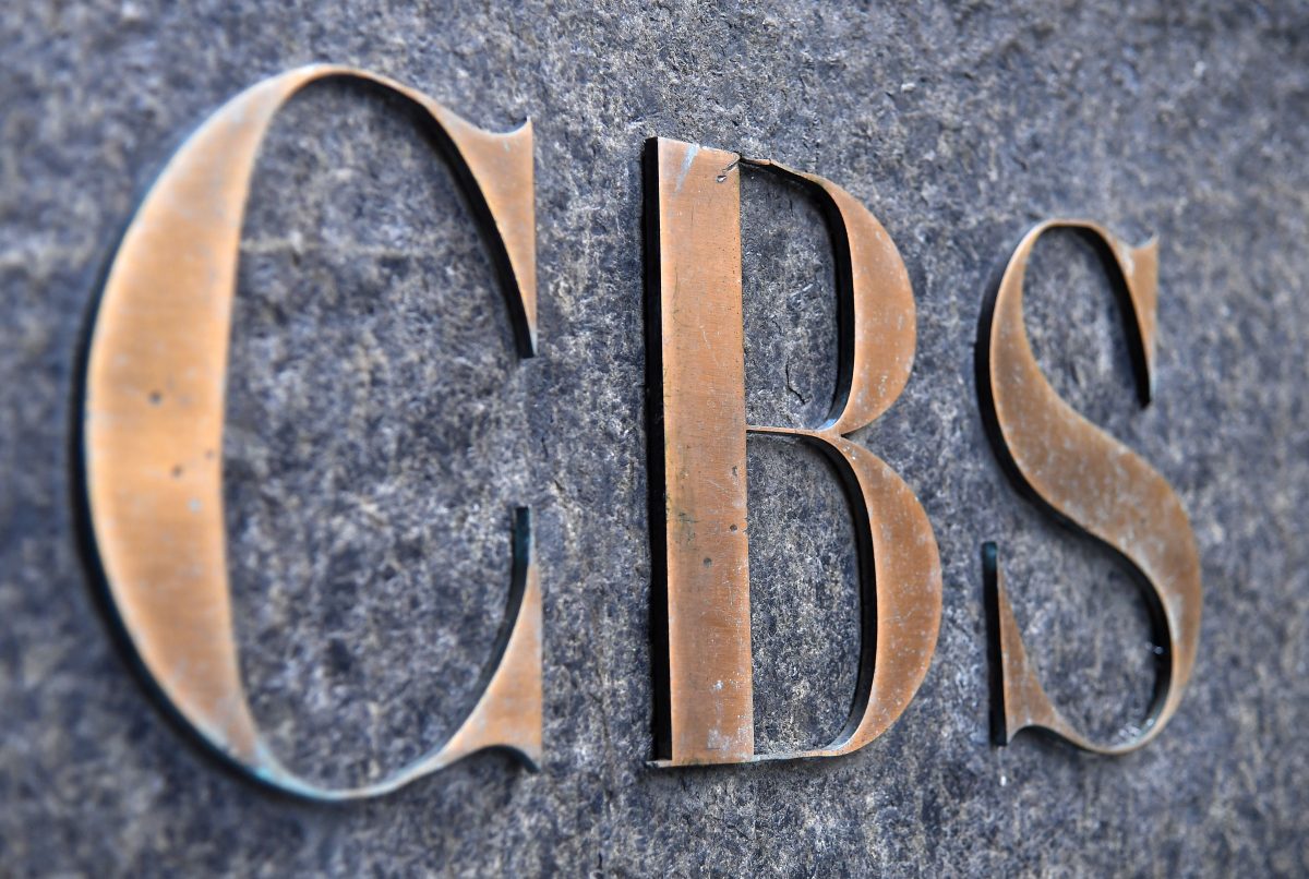 CBS logo in NYC
