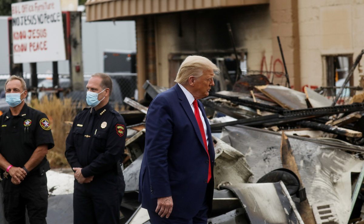 trump in kenosha