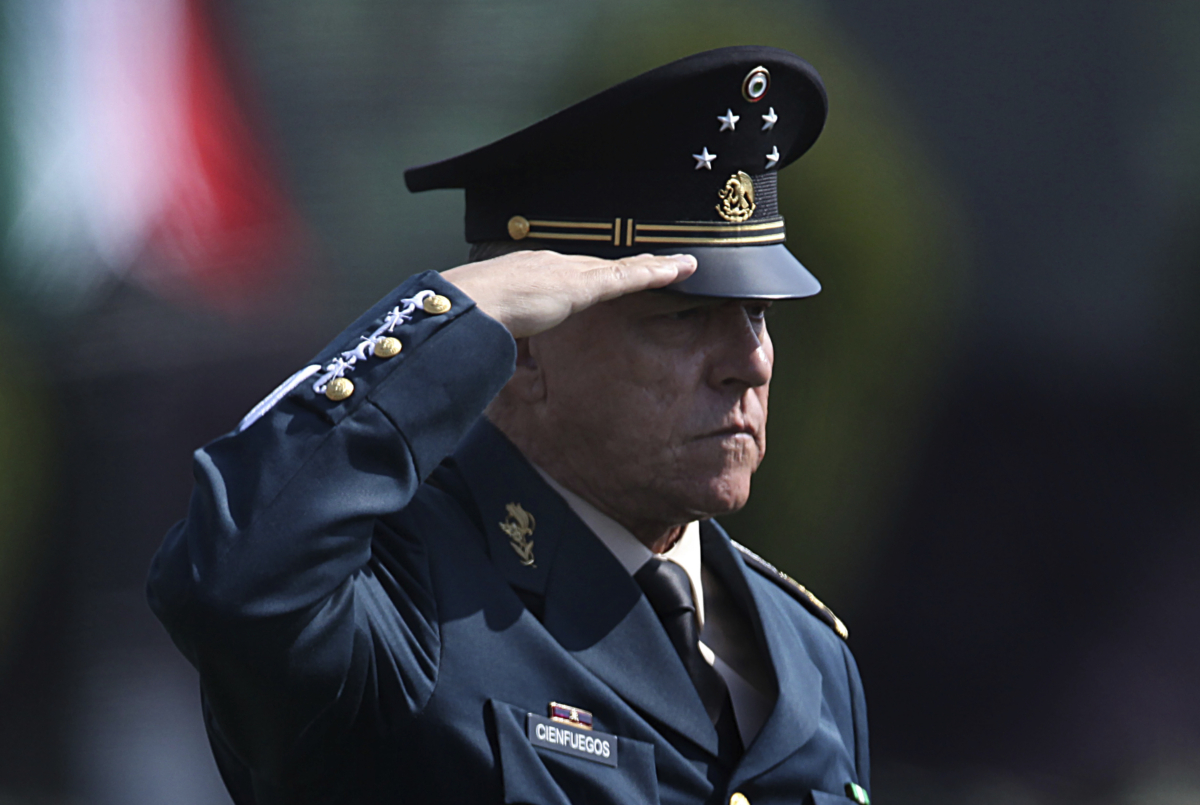 Mexico's Defense Secretary Gen. Salvador Cienfuegos Zepeda