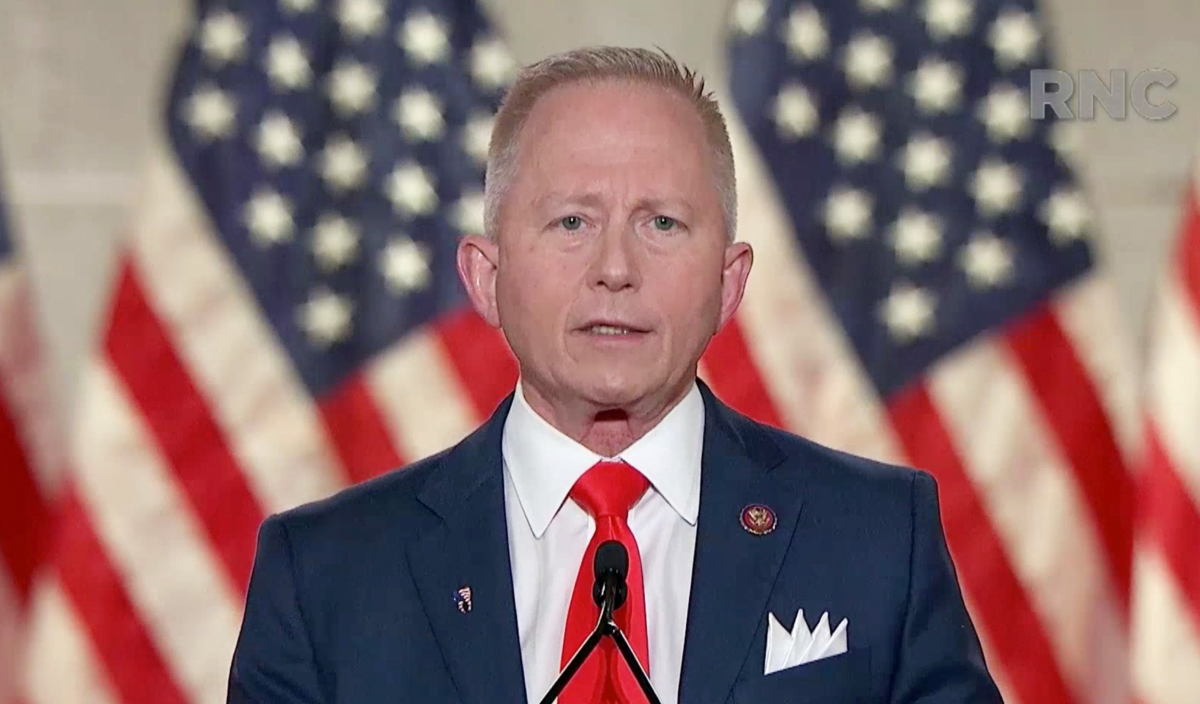 U.S. Rep. Jeff Van Drew addresses the virtual convention