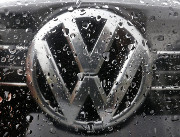 The Volkswagen logo 
