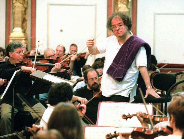 James Levine conducts