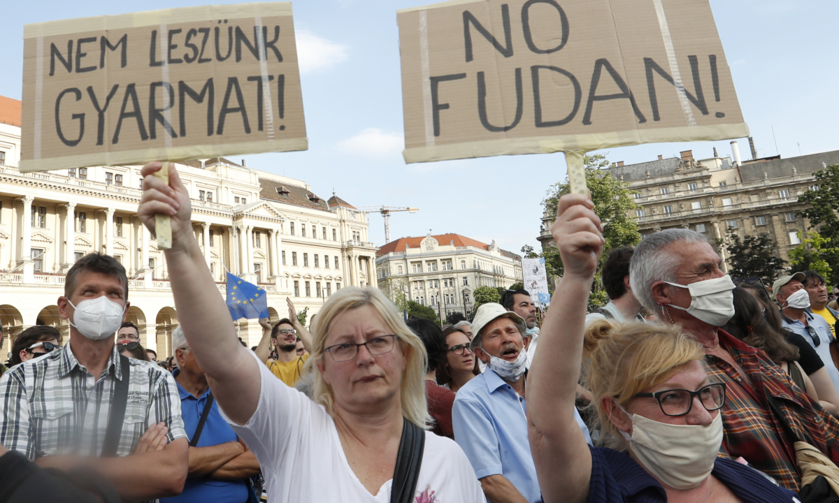 Hungary protest