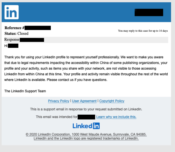LinkedIn Message