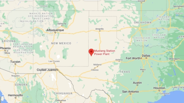 Mustang natural gas power plant in West Texas