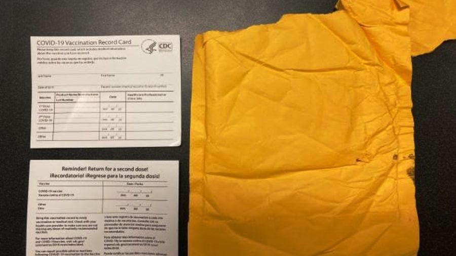 Tennessee Seizes Thousands of Counterfeit COVID-19 Vaccination Cards Shipped From China